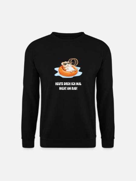 Hamster in Pool Chill - Unisex Sweatshirt - black