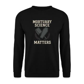 Cadavre Science Humour noir Mort Positif - Sweat-shirt Unisexe - noir - Devant - Alina (178cm) & Michal (187cm)