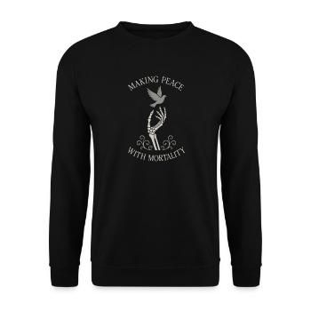 Cadavre Science Humour noir Mort Positif - Sweat-shirt Unisexe - noir - Devant - Alina (178cm) & Michal (187cm)