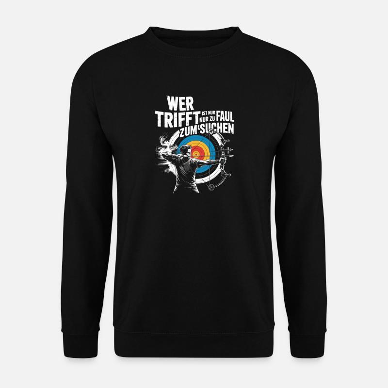 Conception de tir à l’arc pour les archers et les parcours - Sweat-shirt Unisexe - noir