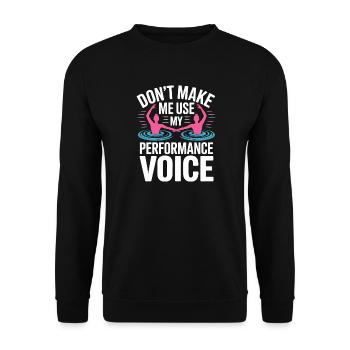 Natation synchronisée Natation artistique Sports nautiques - Sweat-shirt Unisexe - noir - Devant - Alina (178cm) & Michal (187cm)
