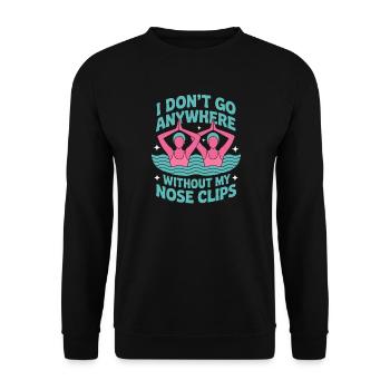 Synchronschwimmen Kunstschwimmen Wassersport - Unisex Pullover - Schwarz - Vorne - Alina (178cm) & Michal (187cm)