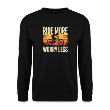 Cyclisme Cyclisme VTT - Sweat-shirt Unisexe - noir - Devant - Alina (178cm) & Michal (187cm)