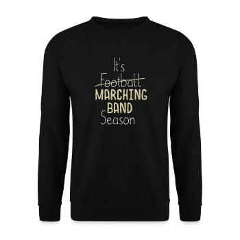 Football - Marching Band Season Music Lover - Unisex Sweatshirt - black - Front - Alina (178cm) & Michal (187cm)