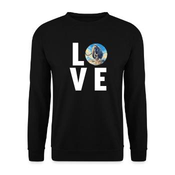 Mammoths Mammoth - Unisex Sweatshirt - black - Front - Alina (178cm) & Michal (187cm)