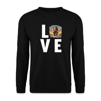 Mammoths Mammoth - Unisex Sweatshirt - black - Front - Alina (178cm) & Michal (187cm)
