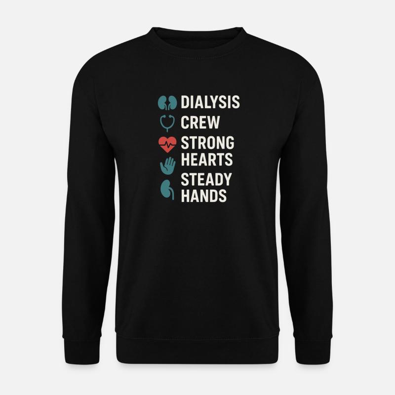 Dialyse Schwester Tech Nierenpflege Nephrologie - Unisex Pullover - Schwarz