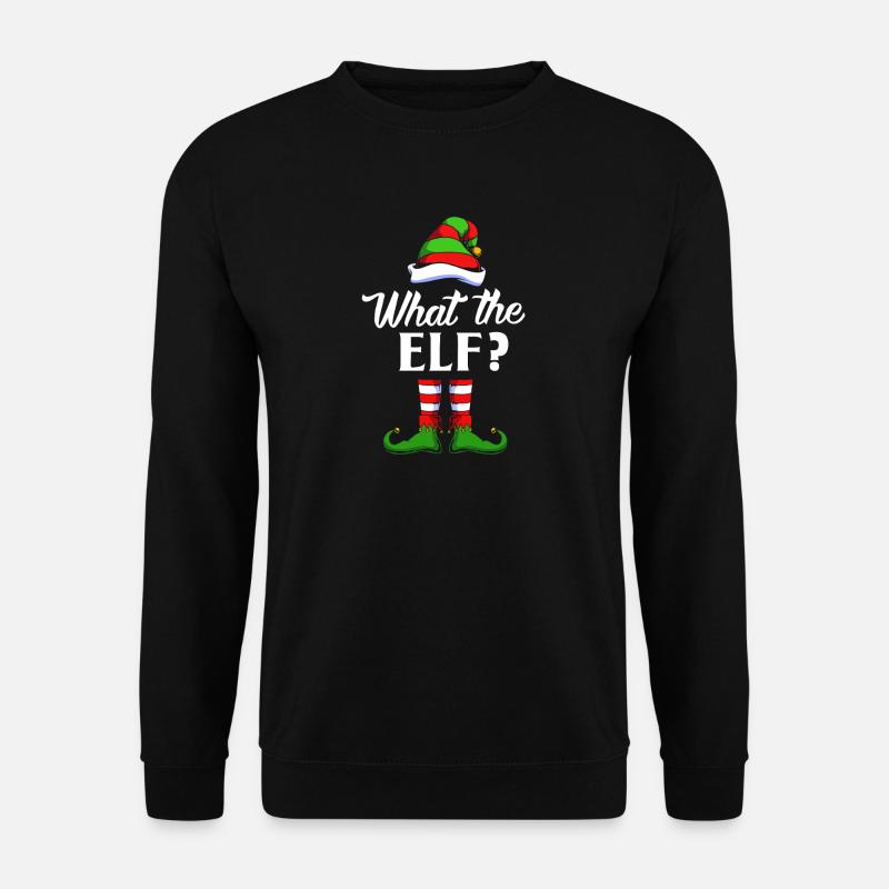 Elfe Elf Cadeau de Noël - Sweat-shirt Unisexe - noir