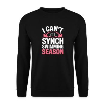 Synchronschwimmen Kunstschwimmen Wassersport - Unisex Pullover - Schwarz - Vorne - Alina (178cm) & Michal (187cm)
