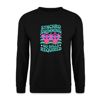 Synchronized swimming Artistic swimming Water sports - Unisex Sweatshirt - black - Front - Alina (178cm) & Michal (187cm)