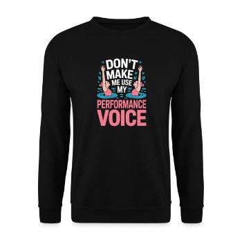 Natation synchronisée Natation artistique Sports nautiques - Sweat-shirt Unisexe - noir - Devant - Alina (178cm) & Michal (187cm)