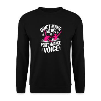 Natation synchronisée Natation artistique Sports nautiques - Sweat-shirt Unisexe - noir - Devant - Alina (178cm) & Michal (187cm)