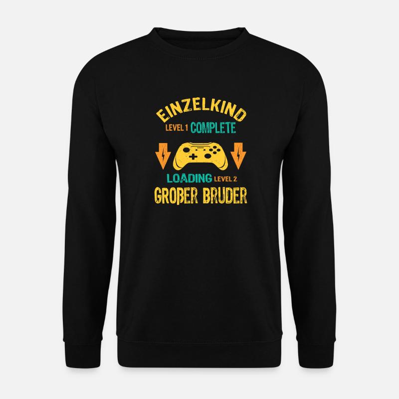 Einzelkind Complete - Loading Großer Bruder 2026 - Unisex Pullover - Schwarz