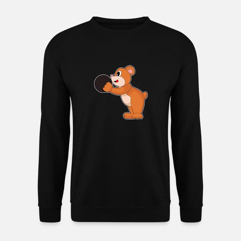 Bear Bowling Boule de bowling - Sweat-shirt Unisexe - noir