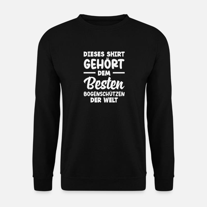Bogenschießen Bogenschütze Geschenk - Unisex Pullover - Schwarz