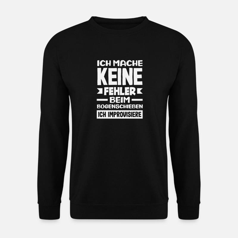 Bogenschießen Bogenschütze Geschenk - Unisex Pullover - Schwarz
