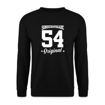 54 Birthday - Unisex Sweatshirt - black - Front - Alina (178cm) & Michal (187cm)
