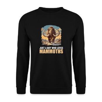 Mammoths Mammoth - Unisex Sweatshirt - black - Front - Alina (178cm) & Michal (187cm)
