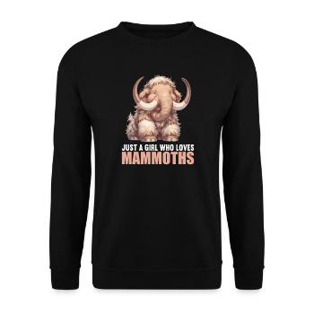 Mammoths Mammoth - Unisex Sweatshirt - black - Front - Alina (178cm) & Michal (187cm)
