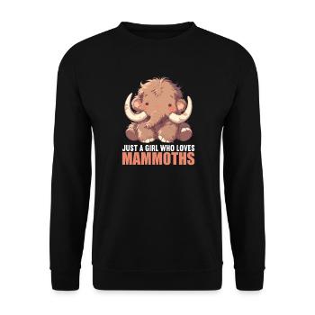 Mammoths Mammoth - Unisex Sweatshirt - black - Front - Alina (178cm) & Michal (187cm)