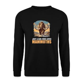 Mammoths Mammoth - Unisex Sweatshirt - black - Front - Alina (178cm) & Michal (187cm)