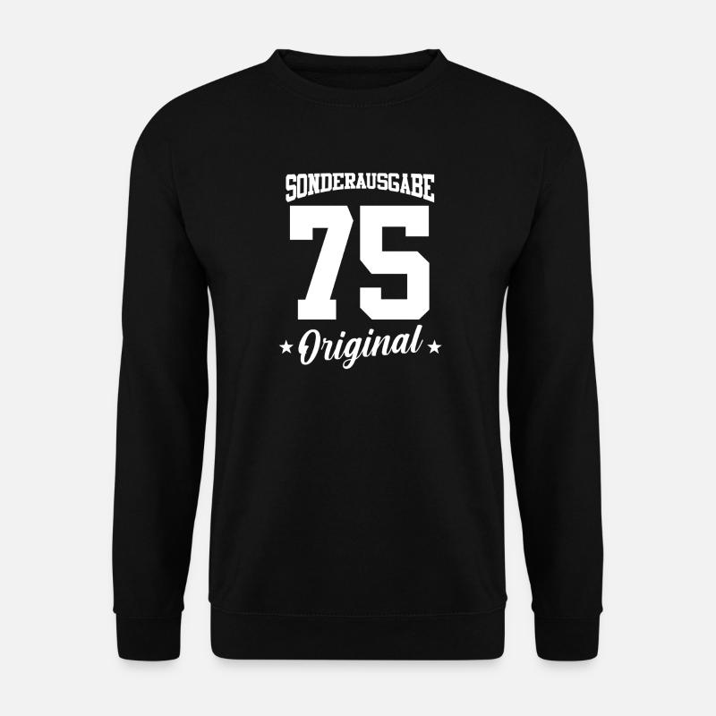 75 Birthday - Unisex Sweatshirt - black