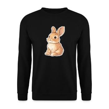 Hare - Unisex Sweatshirt - black - Front - Alina (178cm) & Michal (187cm)