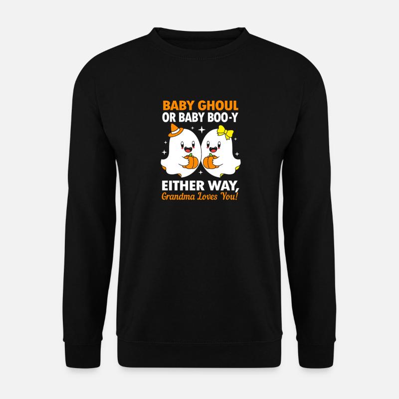 Gender Reveal Halloween Babyshower - Unisex Pullover - Schwarz