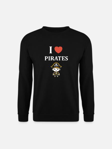 I love Pirates - Unisex Sweatshirt - black