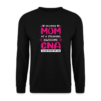 Funny Nurse Gifts Nursing Outfits - Unisex Sweatshirt - black - Front - Alina (178cm) & Michal (187cm)