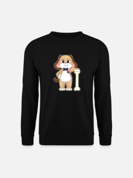 Chien Groom Noeud papillon Mariage - Sweat-shirt Unisexe - noir