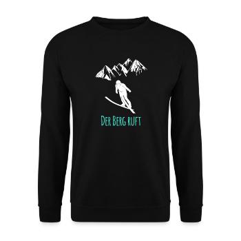 Skispringen - Unisex Pullover - Schwarz - Vorne - Alina (178cm) & Michal (187cm)