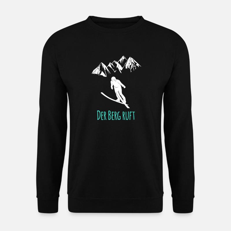 Skispringen - Unisex Pullover - Schwarz