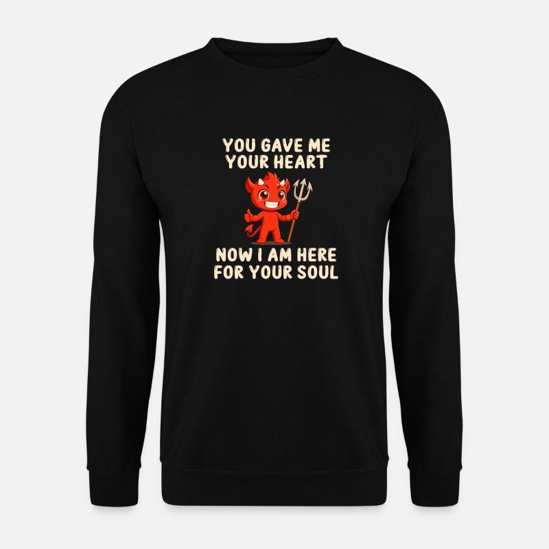 Devilish love message - Unisex Sweatshirt - black