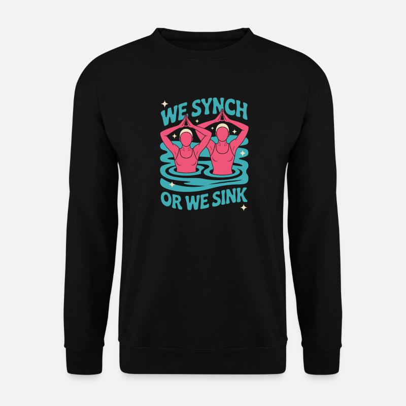 Synchronschwimmen Kunstschwimmen Wassersport - Unisex Pullover - Schwarz