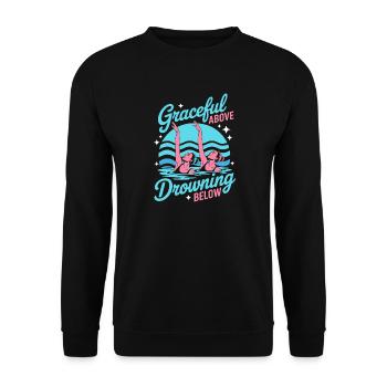 Natation synchronisée Natation artistique Sports nautiques - Sweat-shirt Unisexe - noir - Devant - Alina (178cm) & Michal (187cm)
