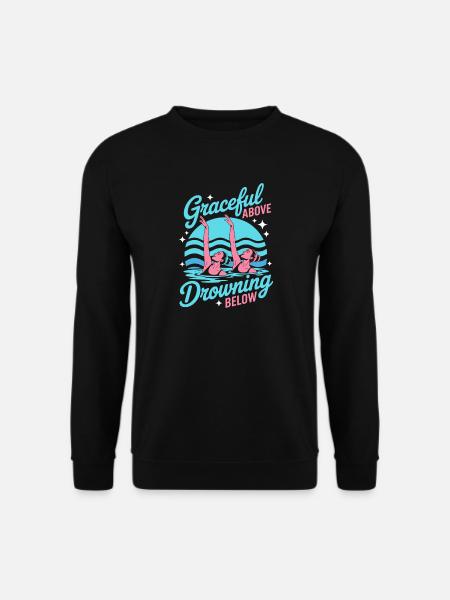 Synchronschwimmen Kunstschwimmen Wassersport - Unisex Pullover - Schwarz
