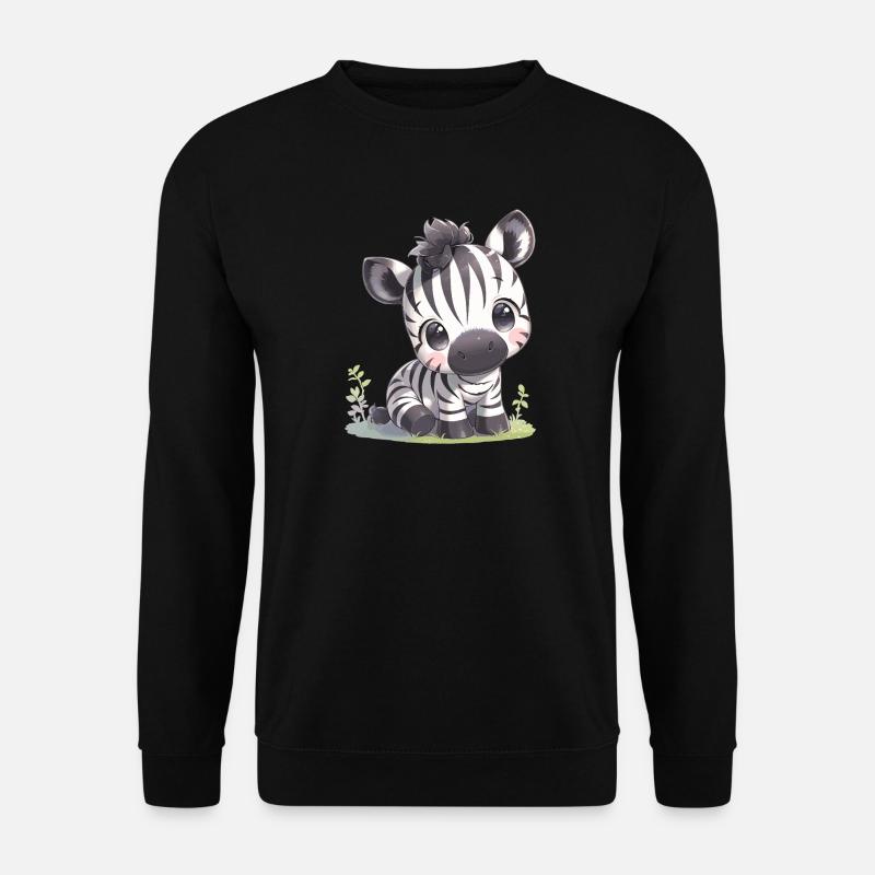 Zebras Zebra - Unisex Pullover - Schwarz