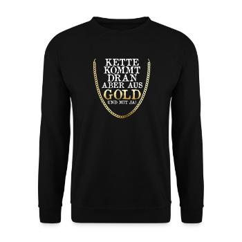 Bräutigam Polterabend Junggesellenabschied - Unisex Pullover - Schwarz - Vorne - Alina (178cm) & Michal (187cm)