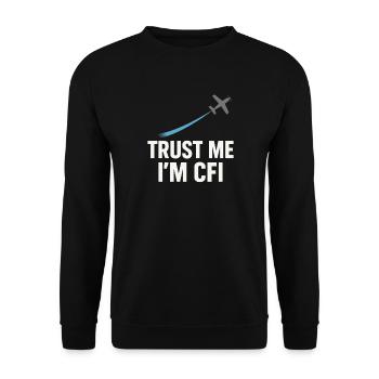 Flight Instructor Cfi Pilot Aviation Instructor - Unisex Sweatshirt - black - Front - Alina (178cm) & Michal (187cm)