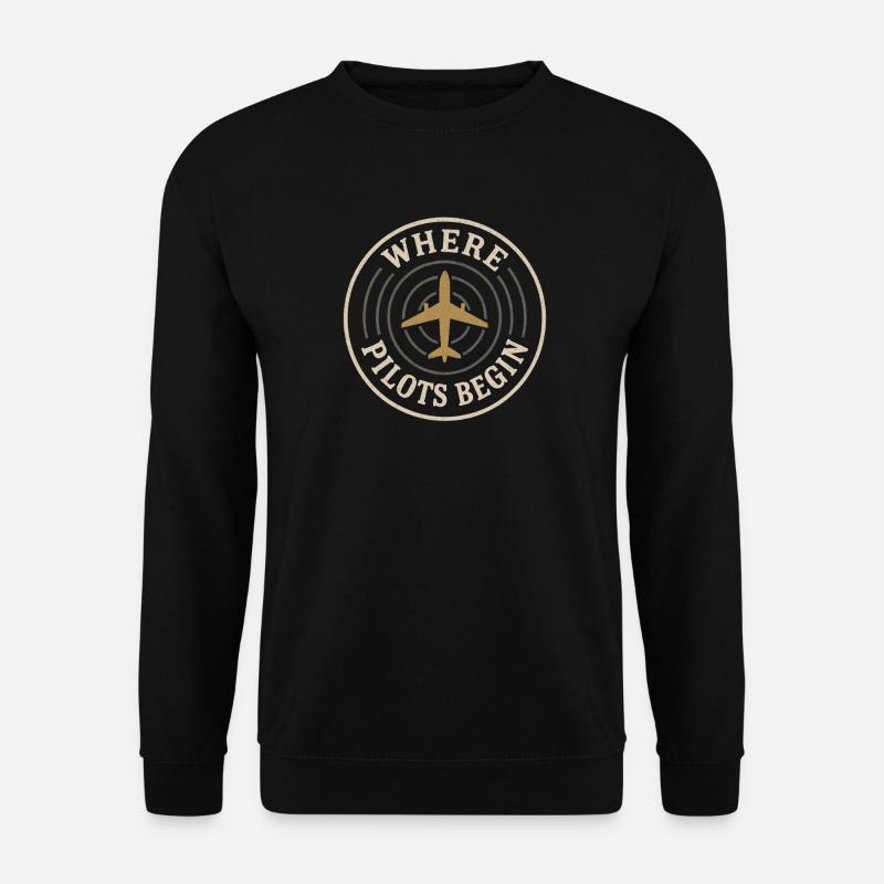 Fluglehrer Cfi Pilot Luftfahrtlehrer - Unisex Pullover - Schwarz