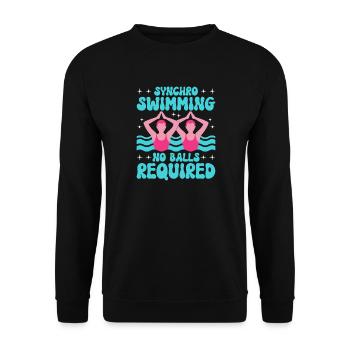 Natation synchronisée Natation artistique Sports nautiques - Sweat-shirt Unisexe - noir - Devant - Alina (178cm) & Michal (187cm)