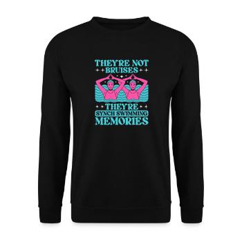 Synchronschwimmen Kunstschwimmen Wassersport - Unisex Pullover - Schwarz - Vorne - Alina (178cm) & Michal (187cm)