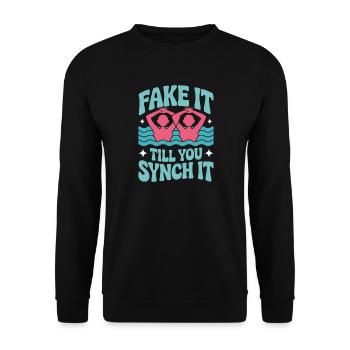 Synchronschwimmen Kunstschwimmen Wassersport - Unisex Pullover - Schwarz - Vorne - Alina (178cm) & Michal (187cm)