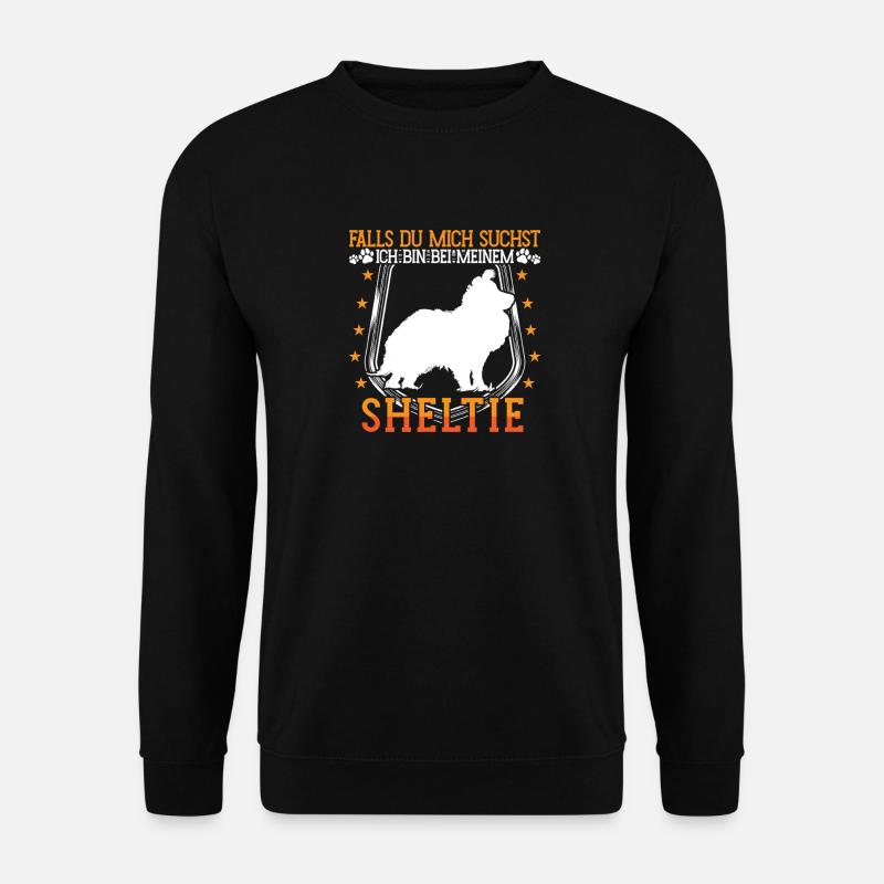 Samojede ist allergisch Schlittenhund - Unisex Pullover - Schwarz