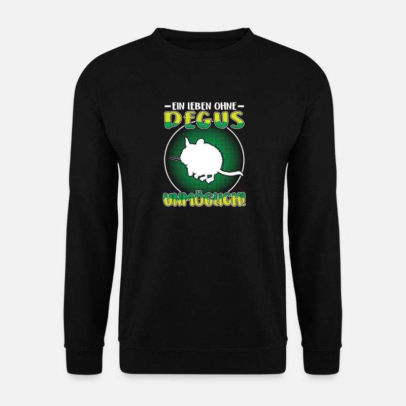 La vie sans octodon Octodonnon commun - Sweat-shirt Unisexe - noir