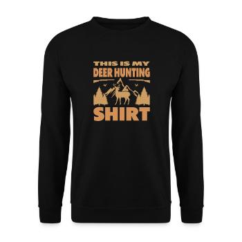 Cadeaux de chasseur Chasse Chasse Examen de chasseur - Sweat-shirt Unisexe - noir - Devant - Alina (178cm) & Michal (187cm)