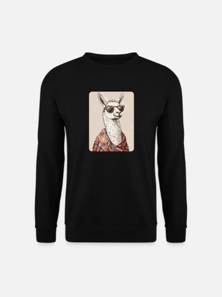 lama - Sweat-shirt Unisexe - noir