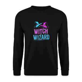 Révélation du sexe Halloween - Sweat-shirt Unisexe - noir - Devant - Alina (178cm) & Michal (187cm)