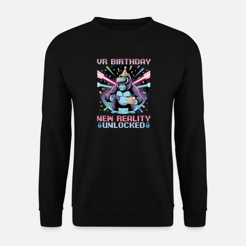 Birthday Gamer VR - Unisex Pullover - Schwarz